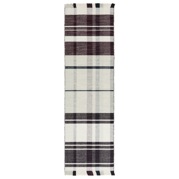 SAFAVIEH Striped Kilim STK705A Handwoven Ivory /Grey Rug
