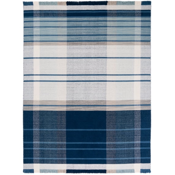 SAFAVIEH Striped Kilim STK707M Handwoven Blue /Beige Rug