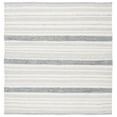 thumbnail image 1 of SAFAVIEH Striped Kilim Siofra Striped Cotton Area Rug, Ivory/Grey, 7' x 7' Square, 1 of 7
