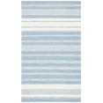 thumbnail image 1 of SAFAVIEH Striped Kilim Tabitha Striped Cotton Area Rug, Ivory/Blue, 3' x 5', 1 of 10