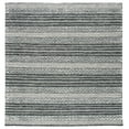 thumbnail image 1 of SAFAVIEH Striped Kilim Xavior Striped Area Rug, Black/Ivory, 3' x 3' Square, 1 of 10