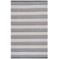 thumbnail image 1 of SAFAVIEH Striped Kilim Yadira Striped Cotton Area Rug, Ivory/Black, 4' x 6', 1 of 9