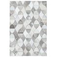 thumbnail image 1 of SAFAVIEH Studio Leather Albina Geometric Area Rug, Ivory/Grey, 3' x 5', 1 of 8