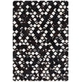 thumbnail image 1 of SAFAVIEH Studio Leather Bertha Geometric Area Rug, Black/Ivory, 4' x 6', 1 of 11