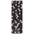 thumbnail image 1 of SAFAVIEH Studio Leather Bertha Geometric Runner Rug, Black/Ivory, 2'3" x 7', 1 of 10