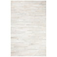 thumbnail image 1 of SAFAVIEH Studio Leather Candelario Geometric Area Rug, Ivory/Light Grey, 4' x 6', 1 of 8
