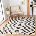 thumbnail image 1 of SAFAVIEH Studio Leather Creighton Geometric Area Rug, Ivory/Black, 5' x 8', 1 of 9