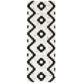 thumbnail image 1 of SAFAVIEH Studio Leather Creighton Geometric Runner Rug, Ivory/Black, 2'3" x 7', 1 of 7