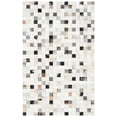 thumbnail image 1 of SAFAVIEH Studio Leather Ellison Geometric Area Rug, Ivory/Black, 3' x 5', 1 of 7