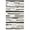 thumbnail image 1 of SAFAVIEH Studio Leather Forrester Striped Area Rug, Ivory/Black, 4' x 6', 1 of 12