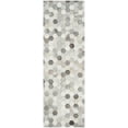 thumbnail image 1 of SAFAVIEH Studio Leather Jampa Geometric Runner Rug, Ivory/Grey, 2'3" x 11', 1 of 8