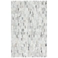 thumbnail image 1 of SAFAVIEH Studio Leather Jesper Geometric Area Rug, Ivory/Grey, 4' x 6', 1 of 8