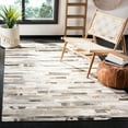 thumbnail image 1 of SAFAVIEH Studio Leather Loew Geometric Area Rug, Grey/Ivory, 8' x 10', 1 of 10