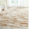 thumbnail image 1 of SAFAVIEH Studio Leather Loew Geometric Area Rug, Tan/Ivory, 8' x 10', 1 of 6