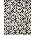 thumbnail image 1 of SAFAVIEH Studio Leather Lucinda Geometric Area Rug, Ivory/Black, 8' x 10', 1 of 4