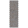 thumbnail image 1 of SAFAVIEH Studio Leather Naomi Geometric Runner Rug, Ivory/Black, 2'3" x 7', 1 of 10