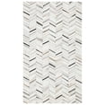 thumbnail image 1 of SAFAVIEH Studio Leather Katelyn Geometric Area Rug, Ivory/Grey, 3' x 5', 1 of 10