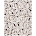 thumbnail image 1 of SAFAVIEH Studio Leather Nanette Geometric Area Rug, Ivory/Grey, 8' x 10', 1 of 10