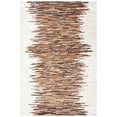 thumbnail image 1 of Safavieh Studio Leather Bernadette Striped Area Rug, Ivory/Brown, 3' x 5', 1 of 5