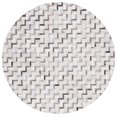 thumbnail image 1 of SAFAVIEH Studio Leather Scott Geometric Area Rug, Black/Grey, 6' x 6' Round, 1 of 8
