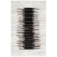 thumbnail image 1 of SAFAVIEH Studio Leather Vasilis Striped Area Rug, Grey/Brown, 6' x 9', 1 of 8