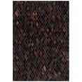 thumbnail image 1 of SAFAVIEH Studio Leather Vita Geometric Area Rug, Brown/Charcoal, 4' x 6', 1 of 11