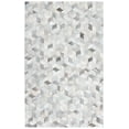 thumbnail image 1 of SAFAVIEH Studio Leather Wade Geometric Area Rug, Ivory/Grey, 5' x 8', 1 of 8