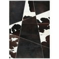 thumbnail image 1 of SAFAVIEH Studio Leather Yasim Geometric Area Rug, Dark Brown/Ivory, 3' x 5', 1 of 6