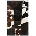 thumbnail image 1 of SAFAVIEH Studio Leather Yasim Geometric Area Rug, Dark Brown/Ivory, 4' x 6', 1 of 8