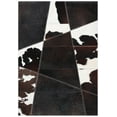 thumbnail image 1 of SAFAVIEH Studio Leather Yasim Geometric Area Rug, Dark Brown/Ivory, 5' x 8', 1 of 8