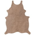 thumbnail image 1 of SAFAVIEH Suede Cowhide Einri Solid Area Rug, Beige, 5' x 7', 1 of 8