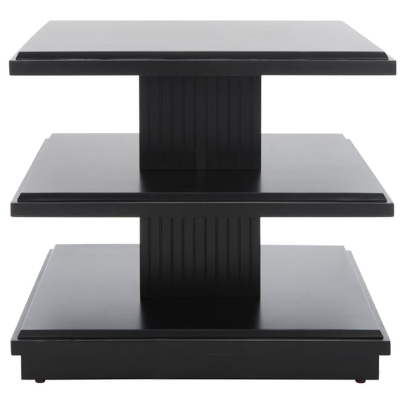 SAFAVIEH Suette Modern 21" Square End Table, Black