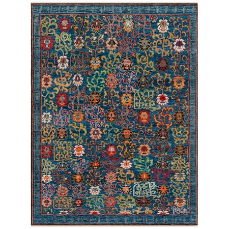 SAFAVIEH Sultanabad Peyton Oriental Area Rug, Blue/Rust, 10' x 14'