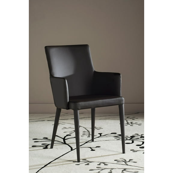SAFAVIEH Summerset Modern Upholstered Arm Chair, Brown
