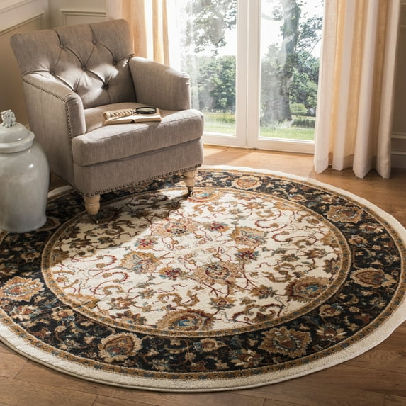 SAFAVIEH Summit Collection SMT297P Ivory / Dark Grey Rug