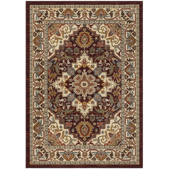 SAFAVIEH Summit Ekaterina Oriental Area Rug, Red/Creme, 3' x 5'