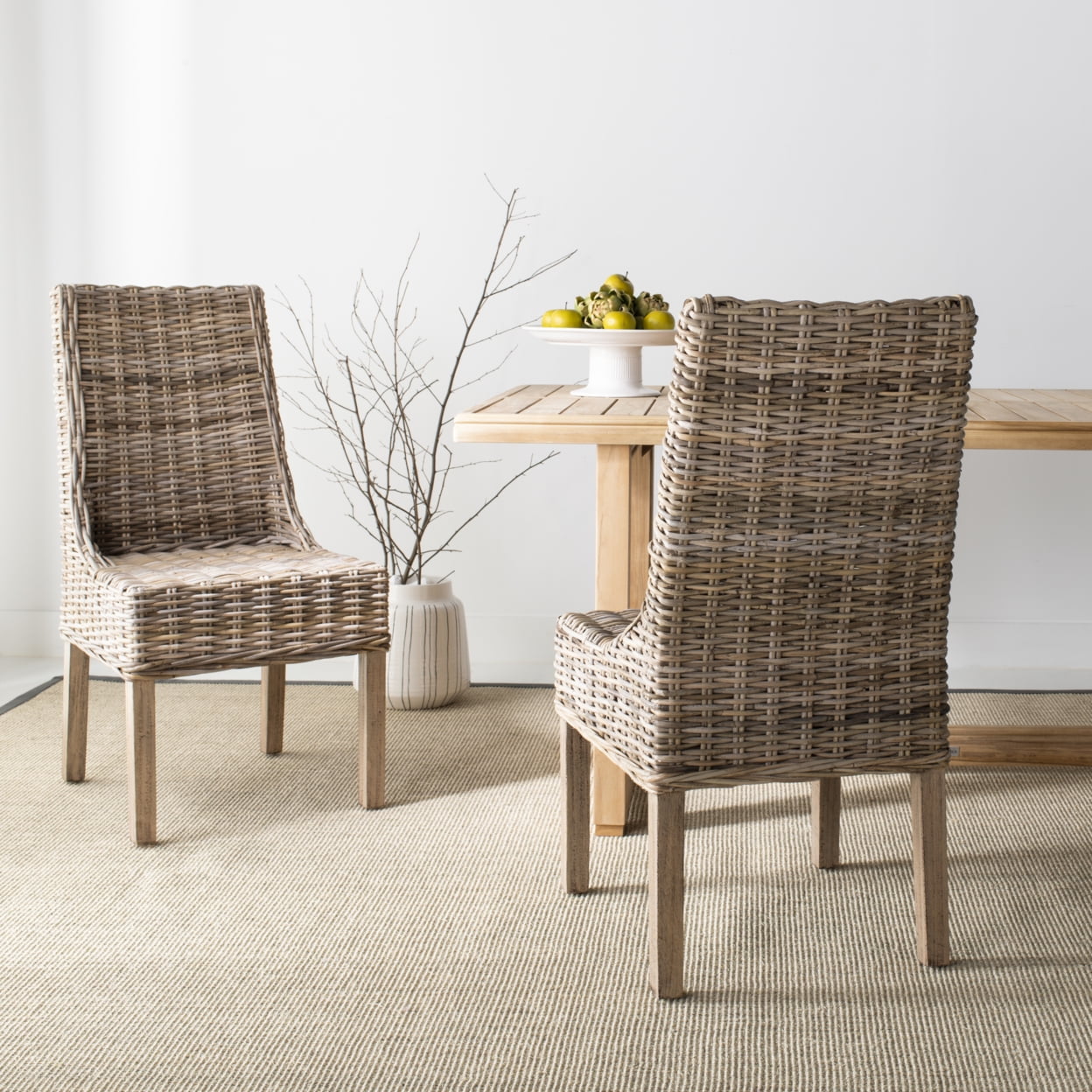 Safavieh Suncoast Rattan Dining Parsons Chair