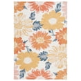thumbnail image 1 of SAFAVIEH Sunrise Aria Floral Reversible Indoor/Outdoor Area Rug, Ivory/Rust Gold, 4' x 5'7", 1 of 9