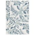 thumbnail image 1 of SAFAVIEH Sunrise Cole Floral Reversible Indoor/Outdoor Area Rug, Ivory/Blue Grey, 5'3" x 7'7", 1 of 9