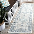 thumbnail image 1 of SAFAVIEH Sunrise Joanna Floral Reversible Indoor/Outdoor Runner Rug, Grey/Blue Ivory, 2' x 8', 1 of 2