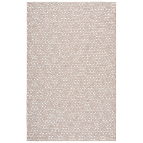 SAFAVIEH Sunset Jenelle Geometric Indoor/Outdoor Area Rug, Rust/Grey, 4' x 6'