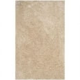 thumbnail image 1 of SAFAVIEH Supreme Charlton Solid Plush Polyester Shag Area Rug, Beige, 4' x 6', 1 of 4