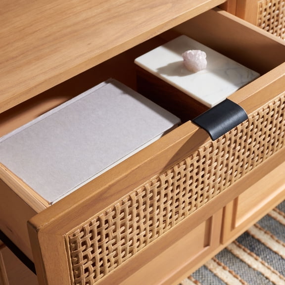 SAFAVIEH Suri 3-Drawer 3 Door Sideboard Natural