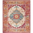 thumbnail image 1 of SAFAVIEH Sutton Bernadette Bordered Area Rug, Fuchsia/Ivory, 6' x 6' Round, 1 of 9