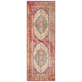 thumbnail image 1 of SAFAVIEH Sutton Bernadette Bordered Runner Rug, Fuchsia/Ivory, 3' x 8', 1 of 8