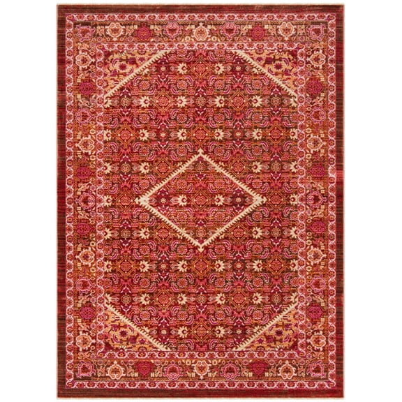 SAFAVIEH Sutton Ivy Floral Bordered Area Rug, Rust, 3' x 5'