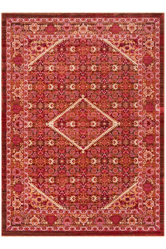 Sutton Ivy Floral Bordered Area Rug, Rust, 3' x 5'