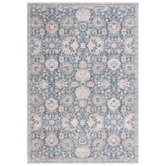 SAFAVIEH Sutton Karen Floral Area Rug, Navy/Beige Brown, 2'6" x 4'