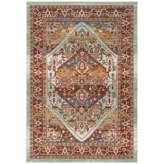 SAFAVIEH Sutton Rachelle Oriental Area Rug, Rust/Multi, 3' x 5'