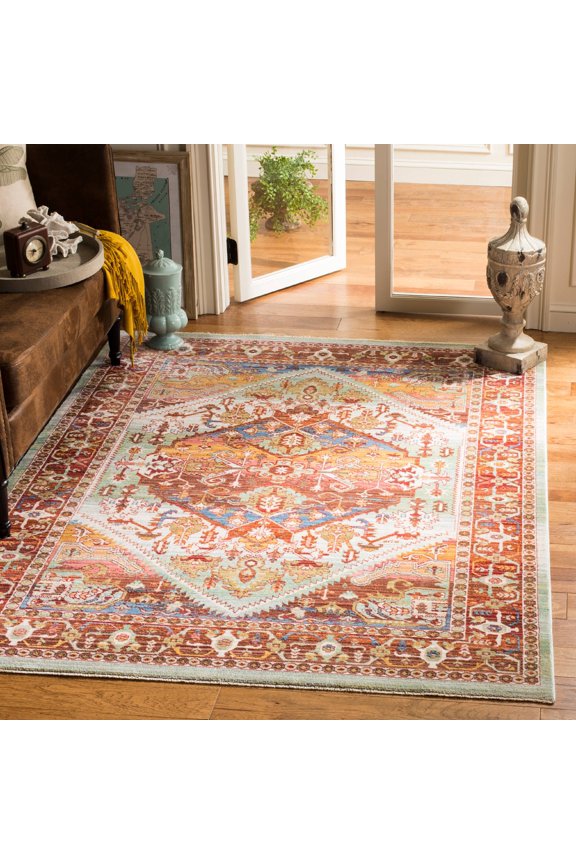 Sutton Rachelle Oriental Area Rug, Rust/Multi, 4' x 6'